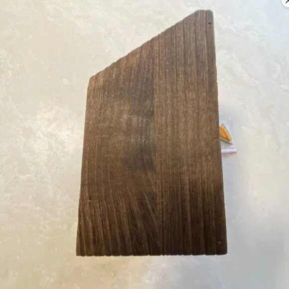 Rustic Wood Wall Mount Toilet Paper Holder with Phone Storage Shelf, NWOT - Picture 5 of 9